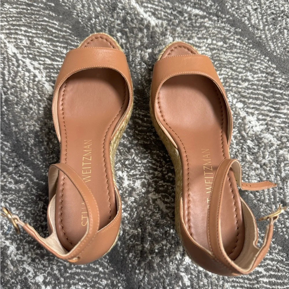 Stuart Weitzman Tan Espadrilles